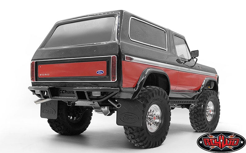 RC4WD Ranch Rear Step Bumper for Traxxas TRX-4 '79 Bronco Ranger XLT (Black)
