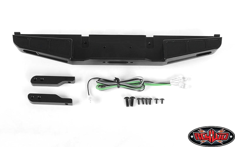 RC4WD Front Winch Bumper W/ LED Lights for Traxxas TRX-4 '79 Bronco Ranger XLT (Black)