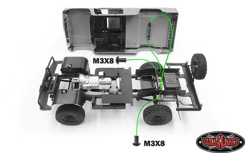 RC4WD Rear Body Mounts for 1985 Toyota 4Runner Hard Body