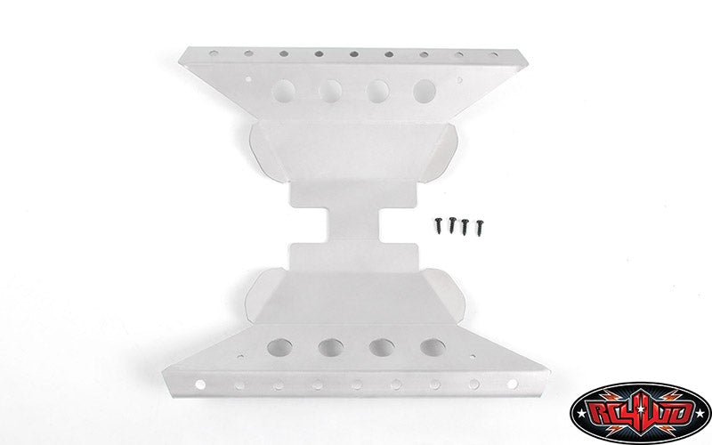 RC4WD Oxer Transfer Case Guard for Axial Capra 1.9 Unlimited Trail Buggy (Silver)