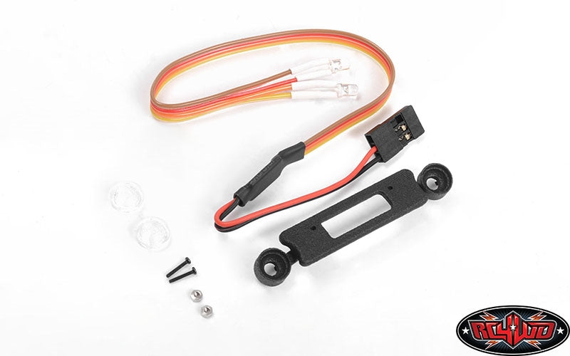 RC4WD Micro Series Headlight Insert with LED Lights for Axial SCX24 Jeep Wrangler