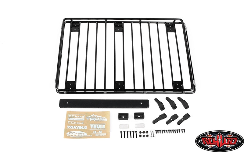 RC4WD Steel Tube Roof Rack W/ Rear Utility Lights for Axial 1/10 SCX10 III Jeep JLU Wrangler
