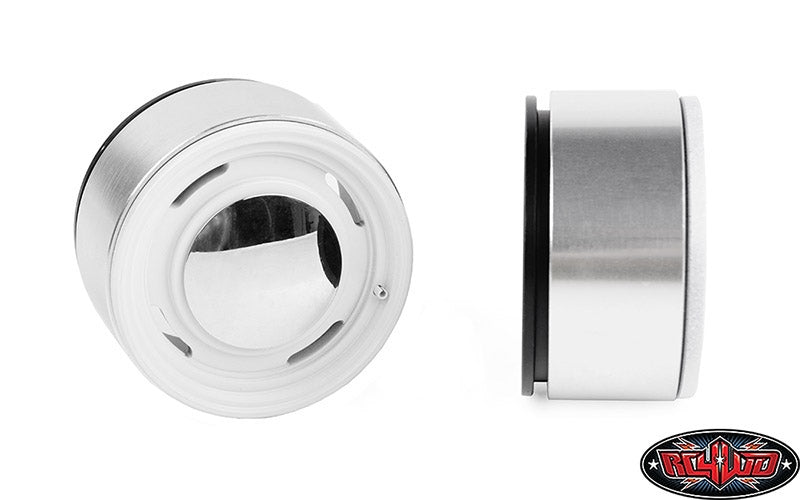 RC4WD Analog 1.9'' Aluminum CAP Wheels (White) (4)