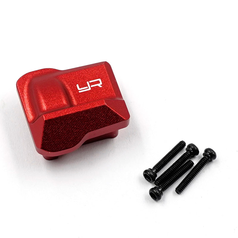 Yeah Racing Aluminum Front or Rear Diff Cover for Traxxas TRX-4M - Red (1)