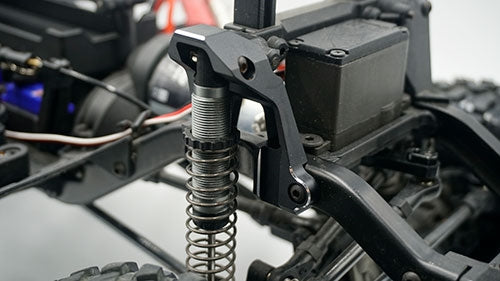 Yeah Racing Aluminum Front Shock Towers (Black) TRX-4