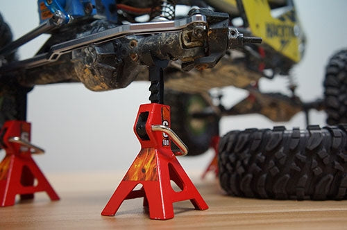 Yeah Racing 1/10 RC Rock Crawler Accessory Height adjustable 6 Ton Jack 2pcs