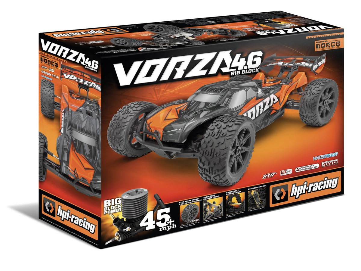 HPI Racing Vorza 4.6 1/8 4WD Nitro Truggy RTR with 2.4GHz Radio