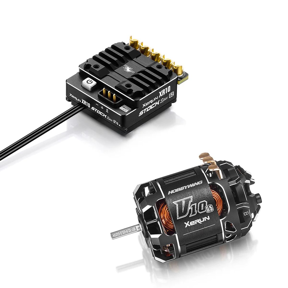 Hobbywing XeRun XR10 Stock Spec G2 ESC with V10 G5 21.5T Torque Motor Combo