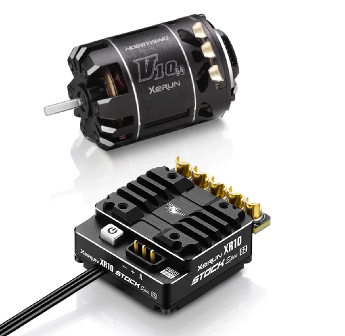 Hobbywing XeRun XR10 Stock 2S G2 ESC with V10 G3R 25.5T Motor Combo
