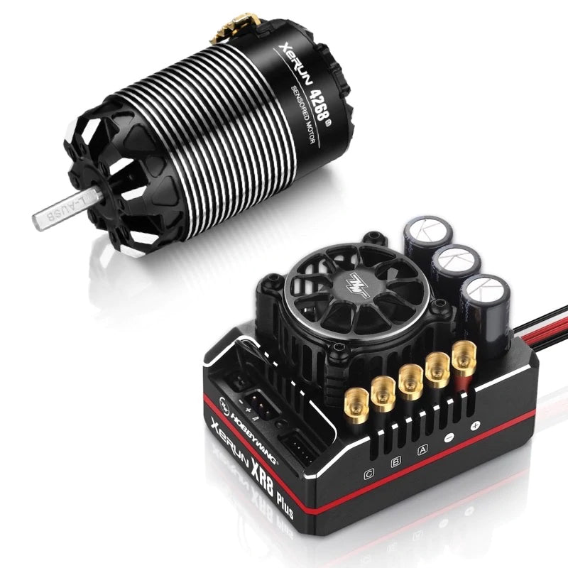 Hobbywing XeRun XR8 Plus G2S ESC with 4268 G3 2000kV Motor Combo