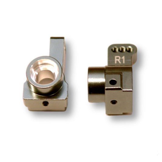 ST Racing Concepts Aluminum Rear Hub Carriers 1 Degree Toe-in for Associated DR10 (2) - Gun Metal