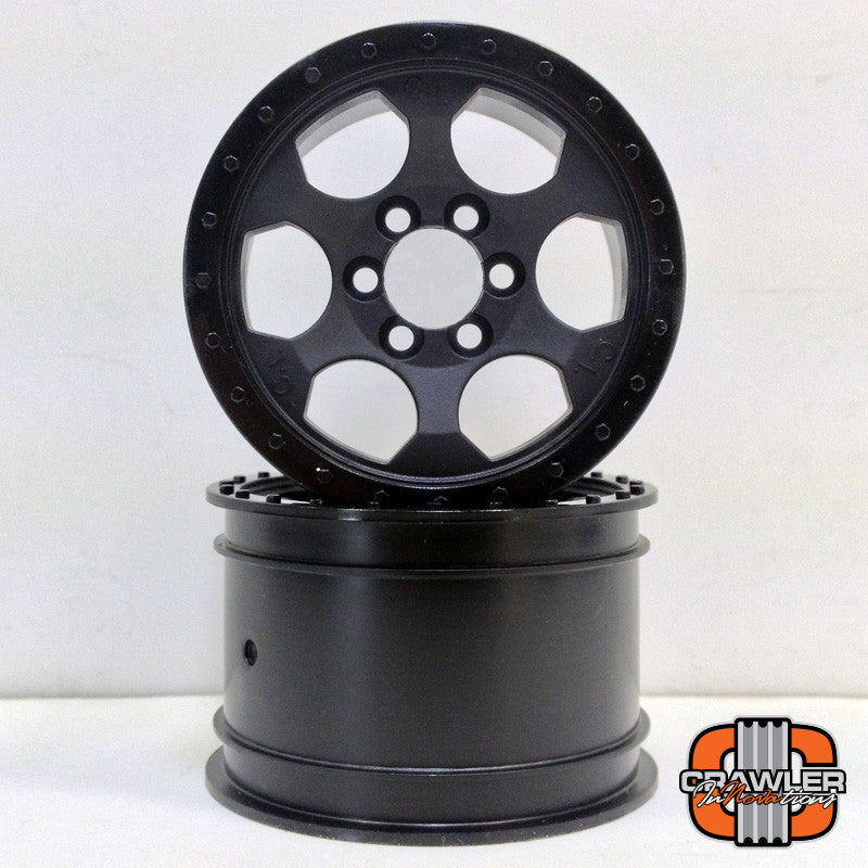 Crawler Innovations 2.2" 6 Bolt Wheel 1.5" Width - Silver (2)