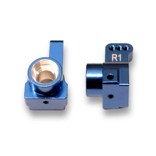 ST Racing Concepts Aluminum Rear Hub Carriers 1 Degree Toe-in for Associated DR10 (2) - Blue