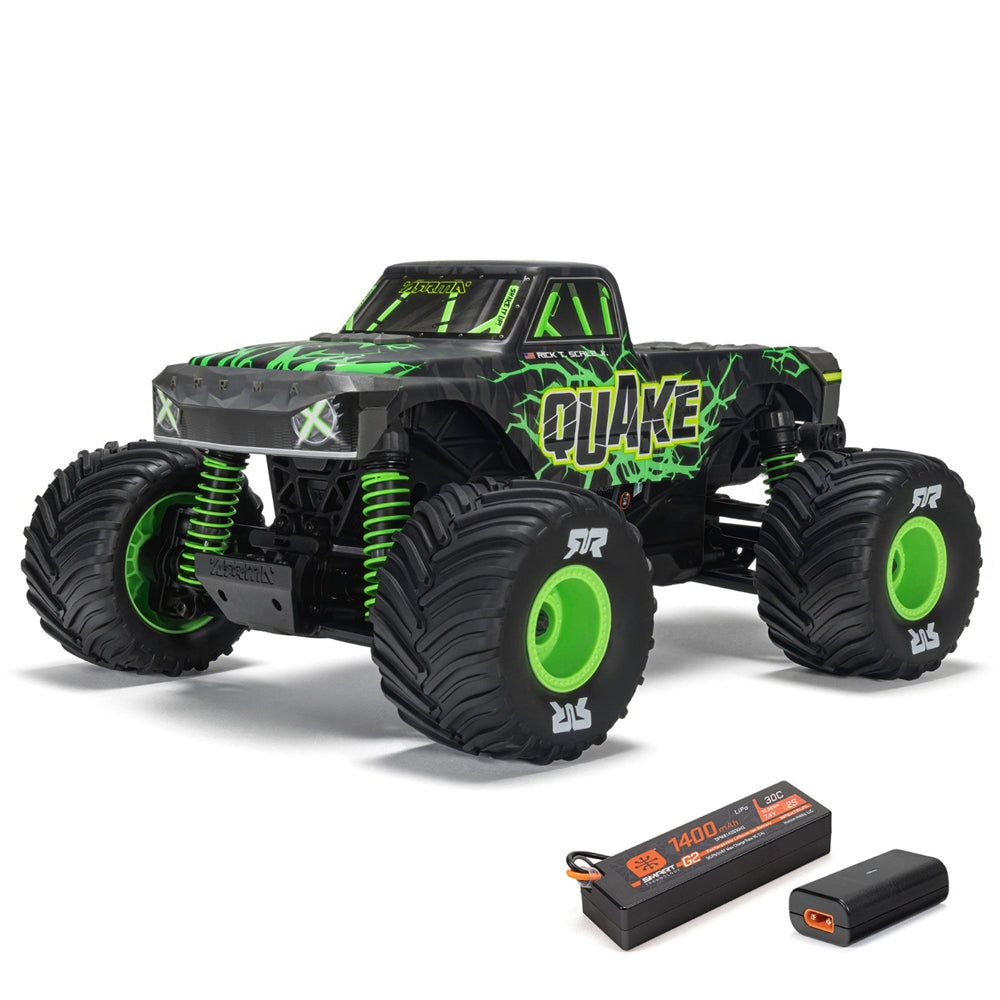 Arrma 1/16 Quake Grom 4X4 RTR Brushed Monster Truck (Battery & Charger Included), Green