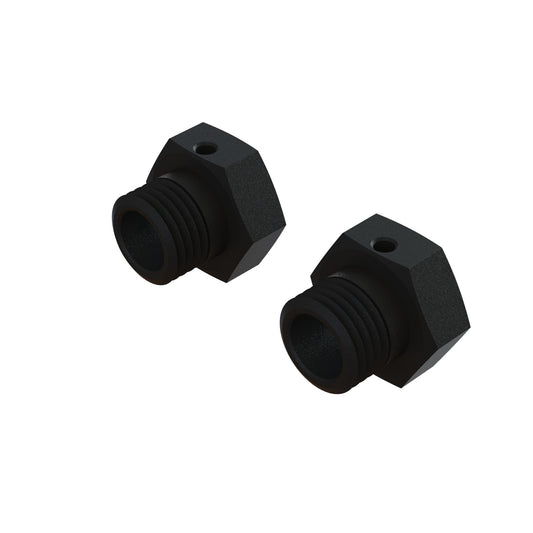 ARRMA Aluminum Wheel Hex 17mm, 16.5mm Thick, Black (2)