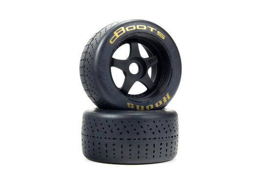 ARRMA dBoots Hoons 53/107 2.9 Gold Belted Tires on 5-Spoke Wheels (2)