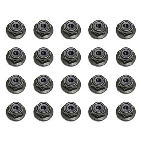 Associated M3 Locknuts With Flange (10)