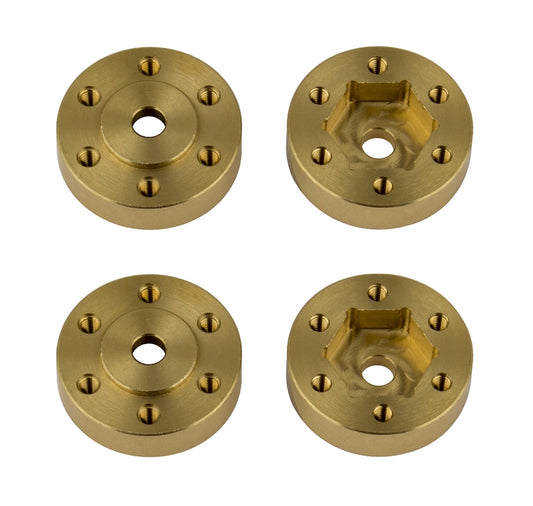 Factory Team Enduro Beadlock Hex Adapters Brass (4)