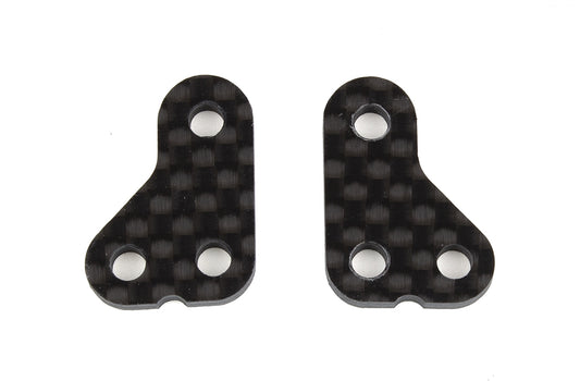 Associated RC10T6.2 Steering Arm, +1mm, Carbon Fiber