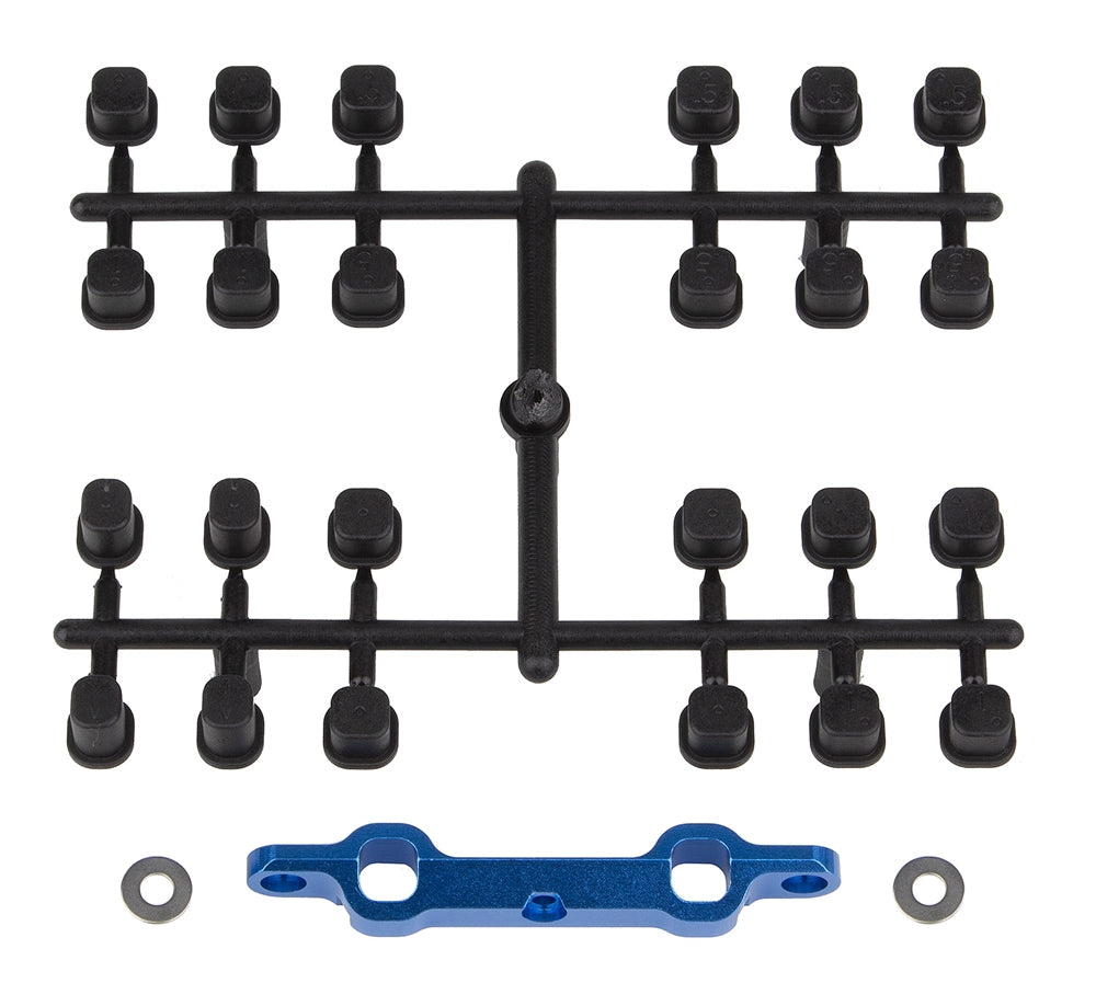 Factory Team DR10 Aluminum Arm Mount C, Blue