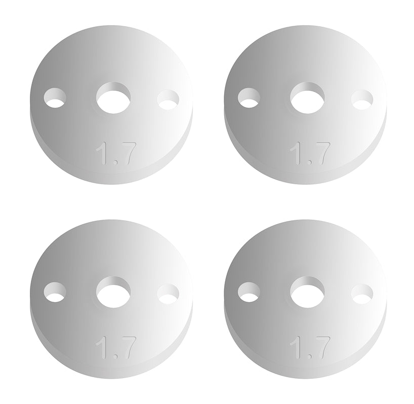 Factory Team 12mm Pistons V2, 2x1.7mm, Flat