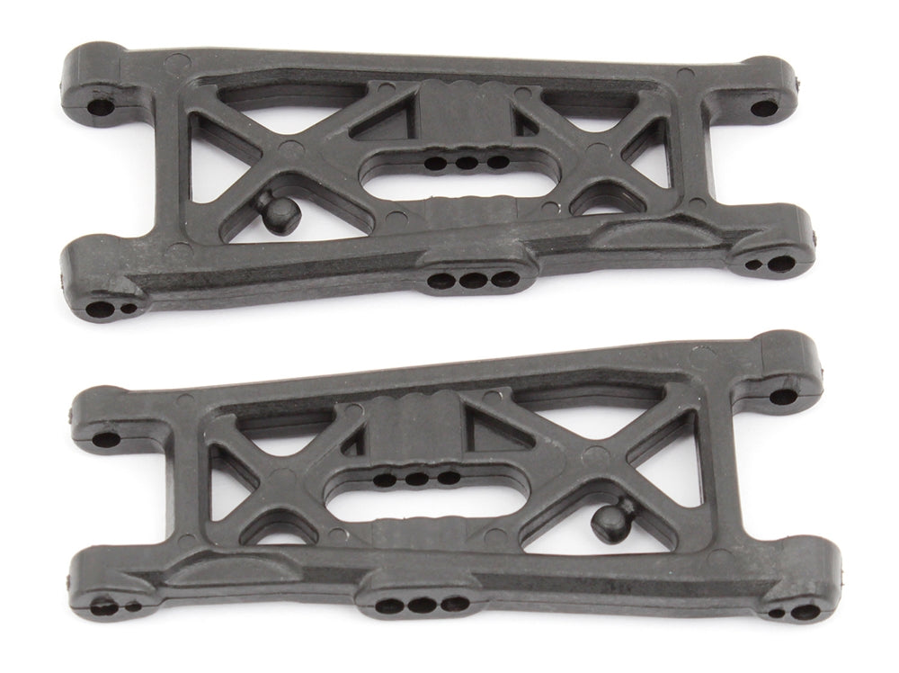 Factory Team RC10B6 FT Front Suspension Arms, Flat, Carbon