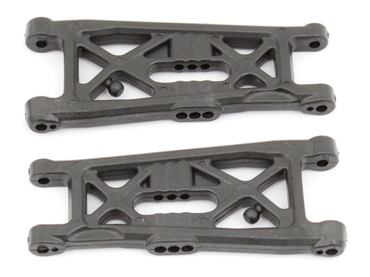 Factory Team RC10B6 FT Front Suspension Arms, Flat, Carbon