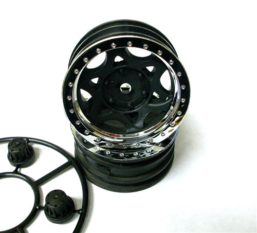 Axial 1.9" Walker Evans Street Wheel Chrome/Black (2) - AXIC8140