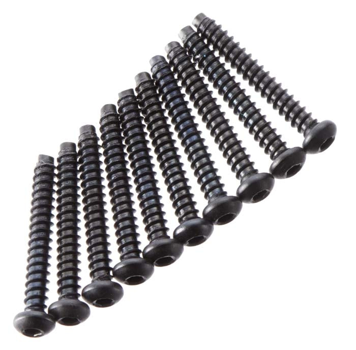 Axial M2.6x18mm Hex Socket Tapping Button Head (Black) (10pcs)