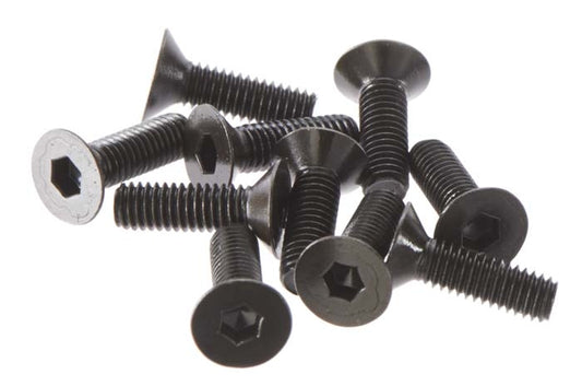 Axial M3x10mm Hex Socket Flat Head (Black) (10pcs) - AXIC1120