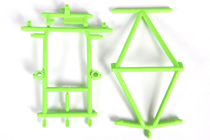 Axial Green Monster Truck Cage Roof & Hood - AXIC3351