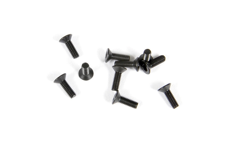 Axial M2.6x8mm Hex Socket Flat Head Black (10) - AXIC3372