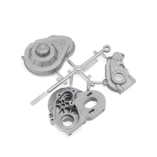 Axial LCX Transmission Case Silver