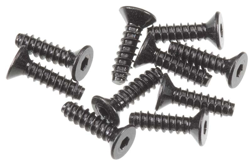 Axial Hex Socket Tapping Flat Head M2.6x10mm Black (10) - AXIC0004