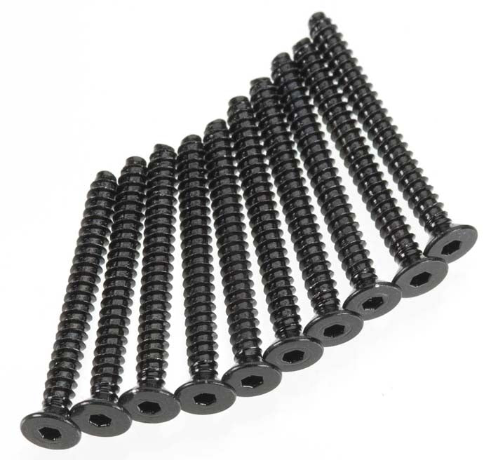 Axial Hex Socket Tapping Flat Head Black M2.6x25mm (10) - AXIC0418