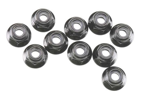 Axial Nylon Locknut M4 Black (10) - AXIC1045