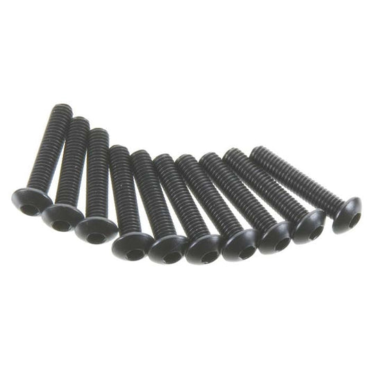 Axial M3x15mm Hex Socket Button Head (Black) (10pcs) - AXIC0117