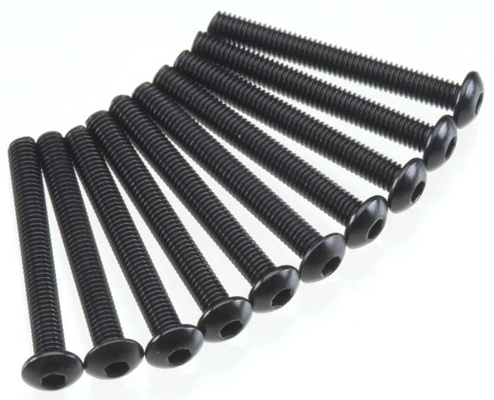 Axial Hex Socket Button Head M3x25mm Black Oxide (10) - AXIC0012