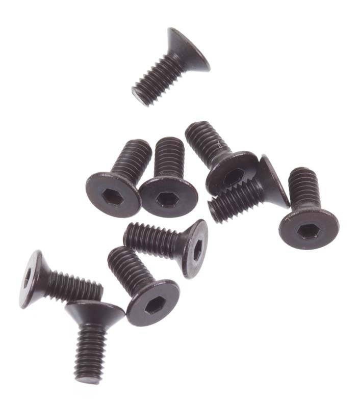 Axial Flat Head Screw M2.5x6mm Black (10) - AXIC1264
