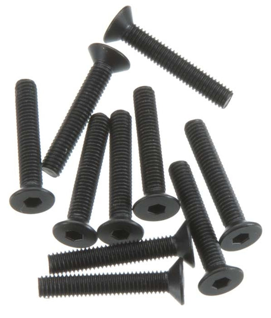 Axial Hex Socket Flat Head M3x18mm Black (10) - AXIC0148