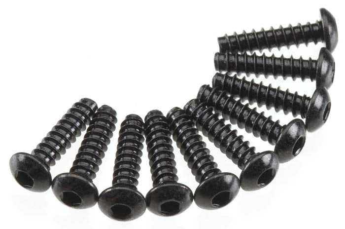 Axial Hex Tap Button Head M3x12mm Black (10) - AXIC0123