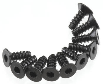 Axial Hex Socket Tap Flat Head M3x8mm Black (10) - AXIC0127