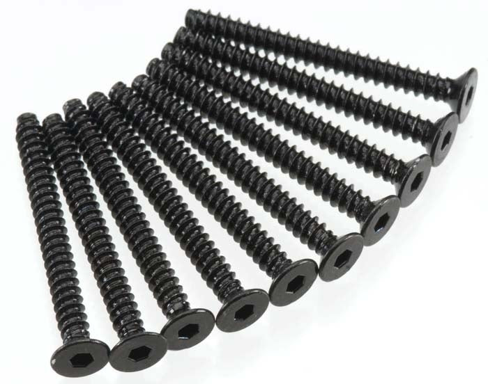 Axial Hex Socket Tap Flat Head M3x30mm Black (10) - AXIC0132
