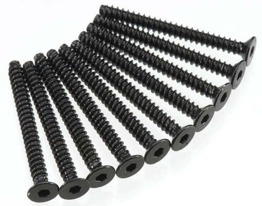Axial Hex Socket Tap Flat Head M3x30mm Black (10) - AXIC0132