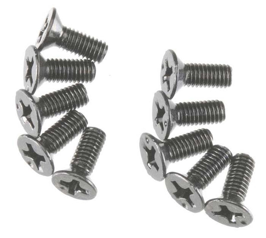 Axial Flat Head M3x8mm Black Oxide (10)