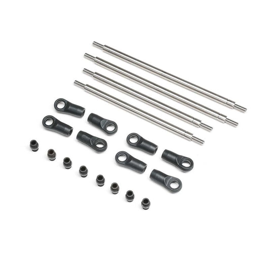 Axial AXP8 Rear Upper / Lower 4WS Links Set - Titanium