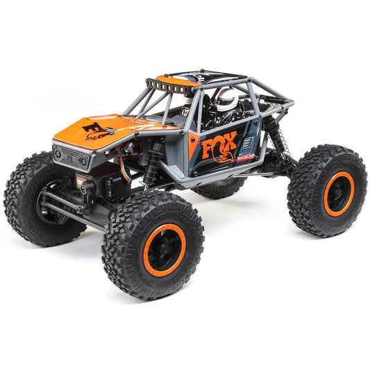 Axial 1/18 UTB18 V2 Capra 4WD Unlimited Trail Buggy RTR - Grey and Orange Fox Racing