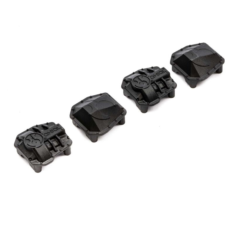 Axial SCX10 III AR45 AR45P Differential Covers, Black