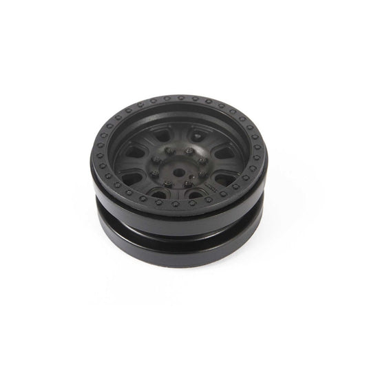 Axial 1.9" 3-piece Raceline Monster Beadlock Wheels Black (2)