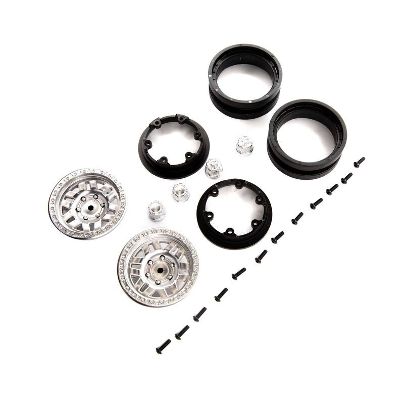 Axial 1.9" KMC Machete Beadlock Wheels - Satin (2)